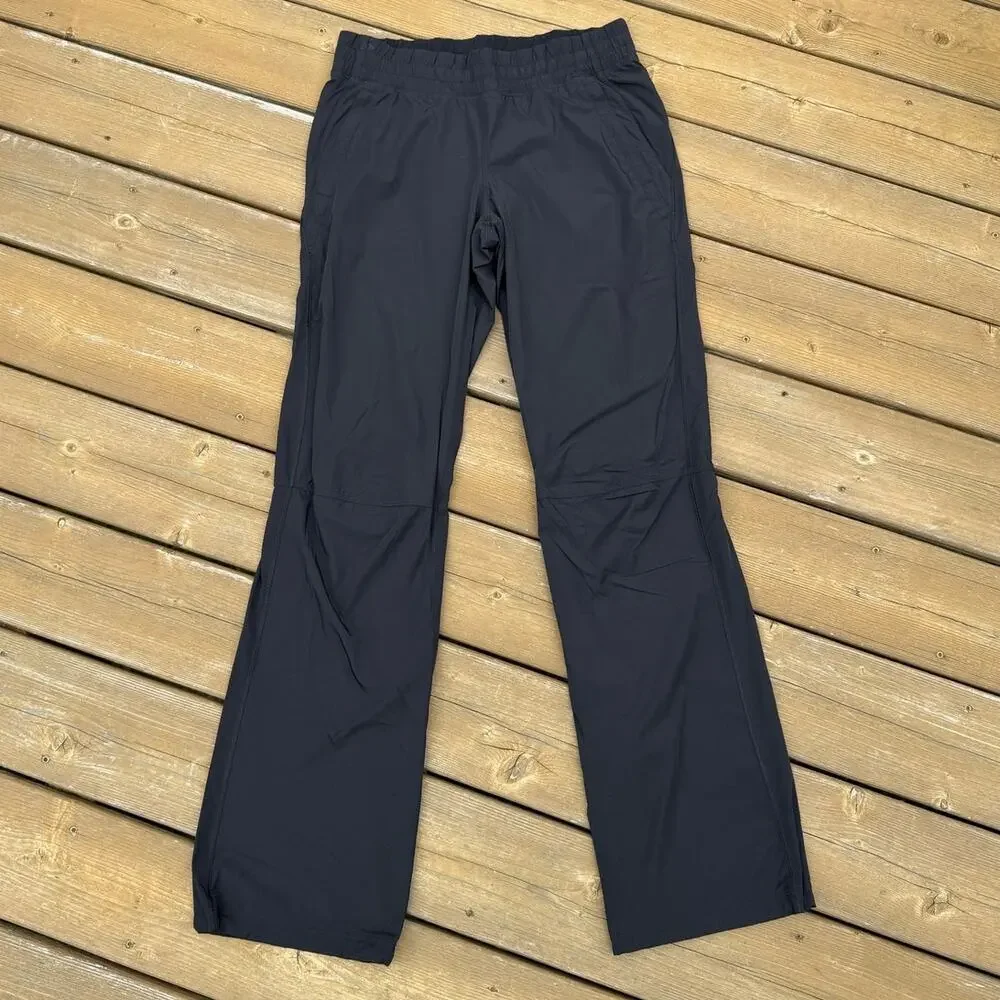 Lululemon Run size 6 RARE DISCONTINUED Dog Runner Lined Pants - Black - Picture 2 of 14